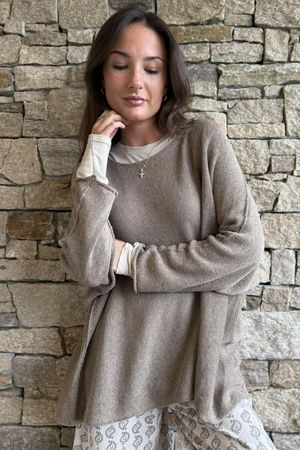 Conrad Slouch Cotton Knit Earth